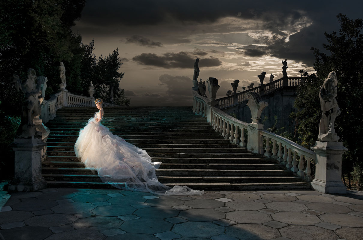 Fotoritocco. Credits: Postproduzione per Redazionale Vogue sposa © Photo Enrico M. Lattanzi www.photolattanzi.it